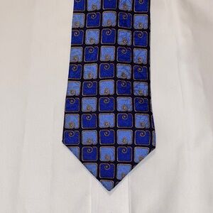 Bullock and Jones Blue Silk Tie